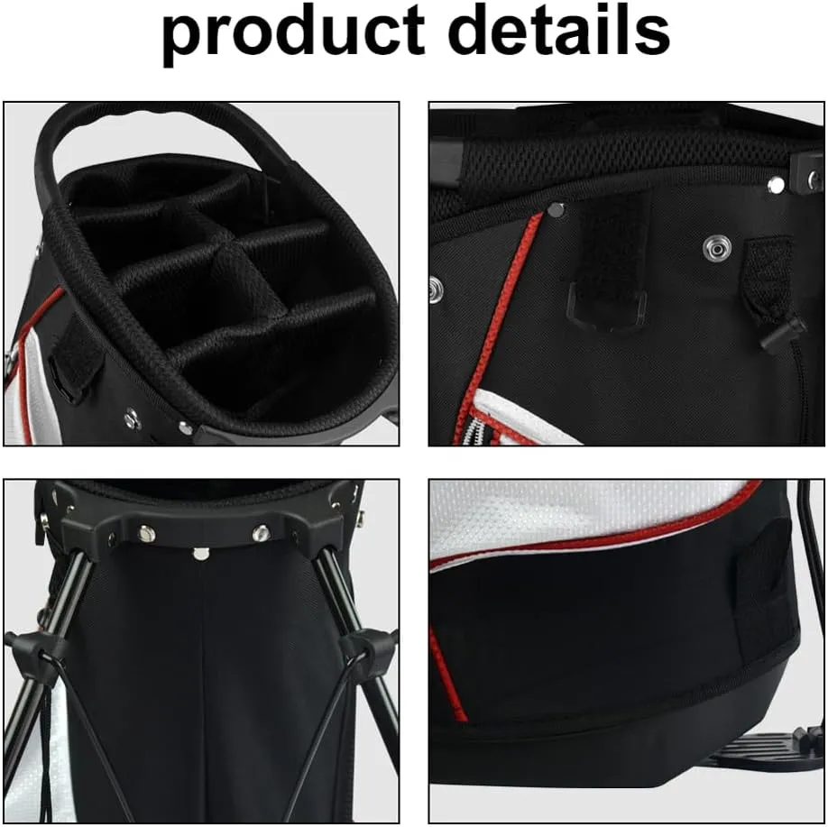 Sports Bag,OEIPSMK Portable Golf Rack Bag with Braces Bracket Golf Bag with Stand Support Lightweight Golf Bag Antifriction Golf Rack Package