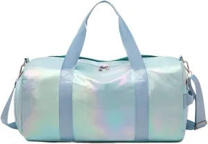Sports Gym Bag Dance Bag Carry On Weekender Bag for Girls Teen Women, Waterproof Travel Duffle bag with Wet Pocket and Shoe Compartment (Bag Only, GardientGreen)