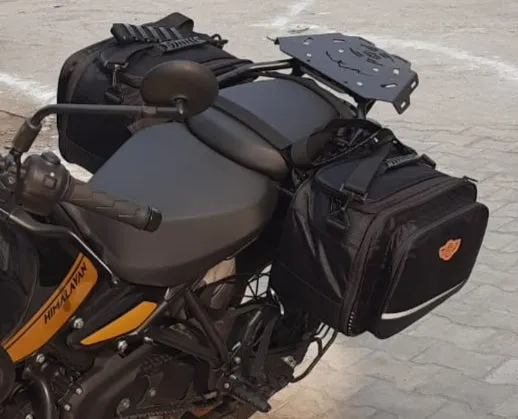 Stallion Saddlebag with Rain Covers 50Ltrs expandable to 65Ltrs