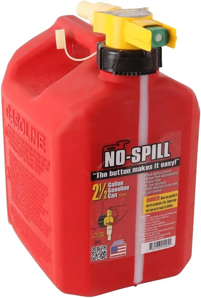 Stens 2 1/2 Gallon Fuel Can 765-102 For No-Spill 1405, 765-102, 11.75" x 8" x 10"", Red