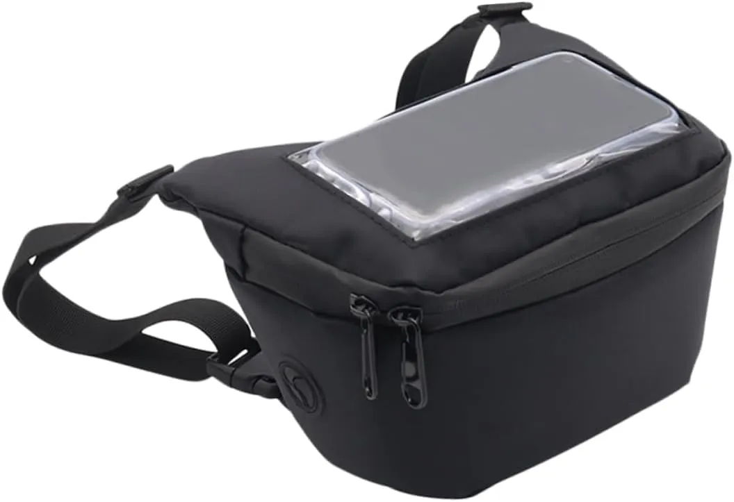 STOBAZA Cycling Head Bag Handlebar Cycle Front Bag Storage Carrier Bike Front Bag Cycling Pouch Bike Bags for Bike Motorcycle Tank Bag Bike Handle Pouch Bike Handle Bags Black Polyester