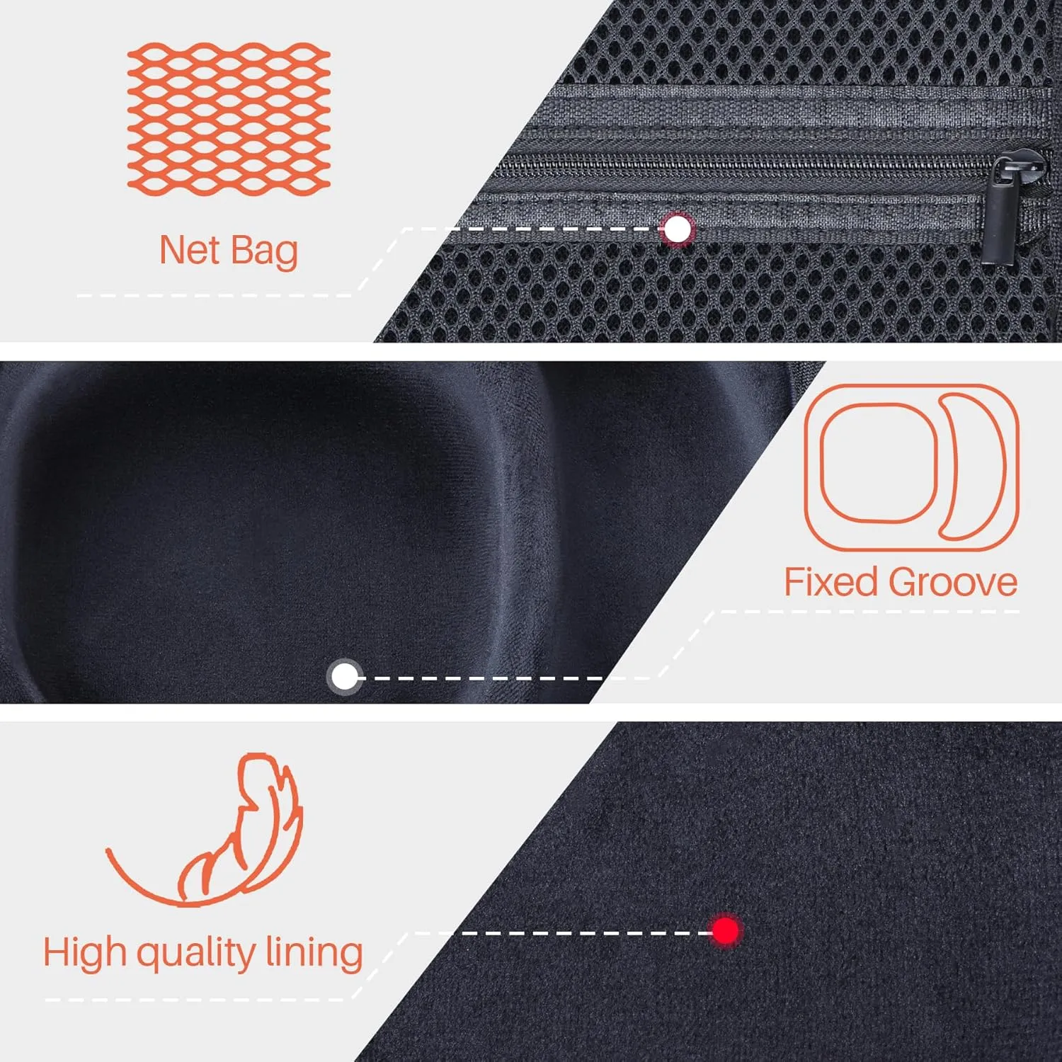 Storage Case Compatible with Walkers Razor Slim/Howard Leight Honeywell Impact Sport/PROHEAR 066 030 Earmuffs