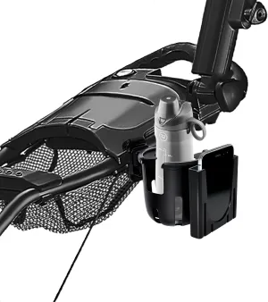 Strap-on Cup Holder for Golf Push Cart, Golf Cart Accessories Compatible with Clicgear, Caddytek, SunMountain, Bagboy