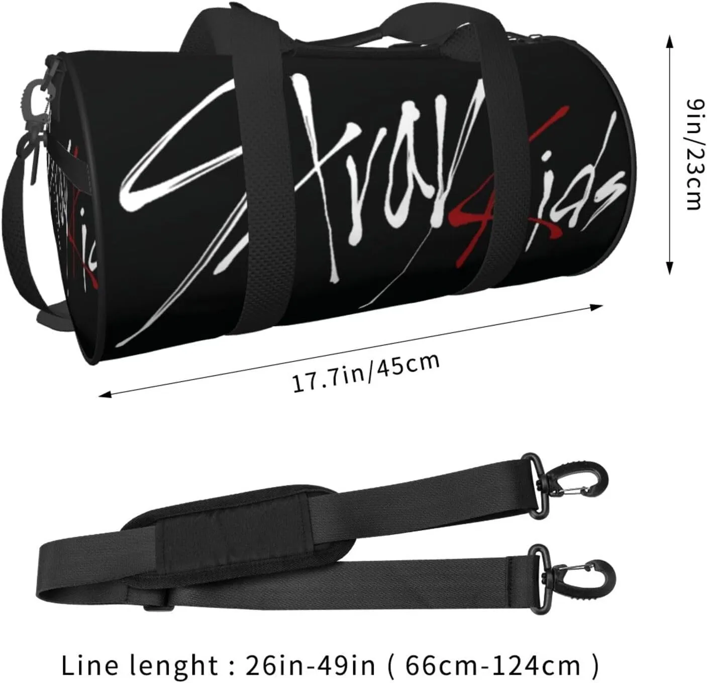 Stray Music Kids Duffel Bags,Traveling Sports Gym Bags for Men and Women