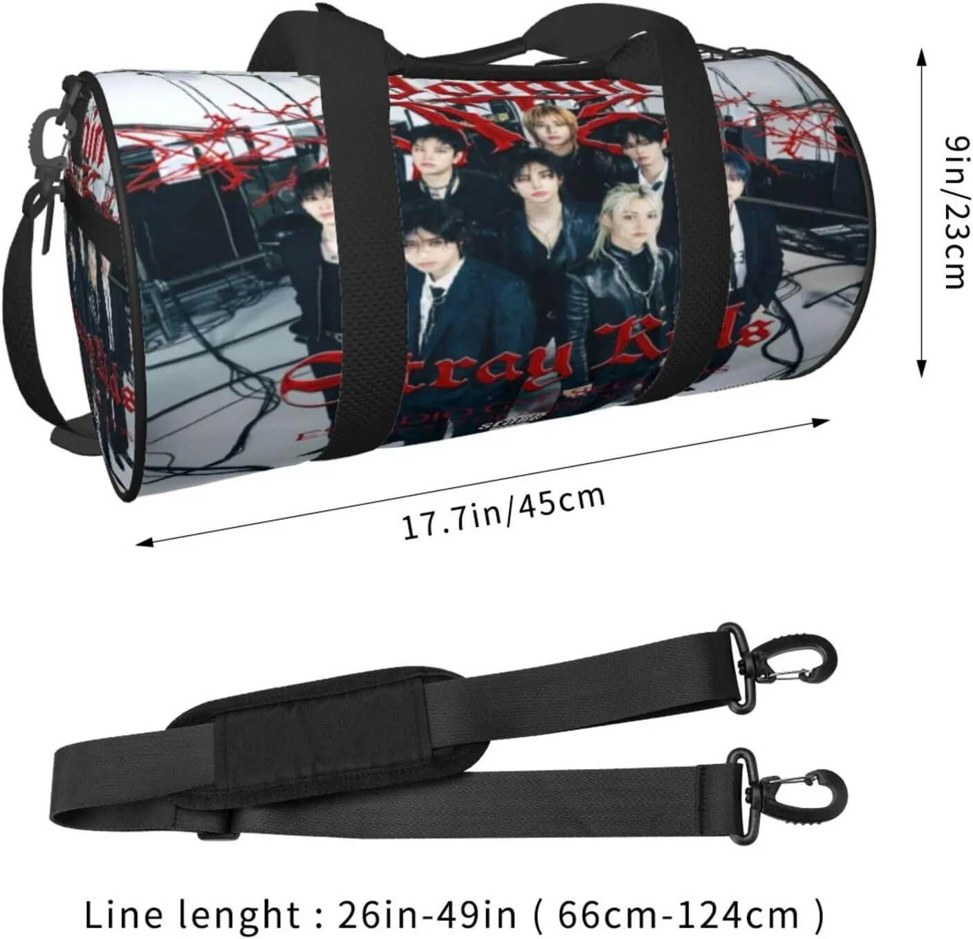 Stray Music Kids Duffel Bags,Traveling Sports Gym Bags for Men and Women