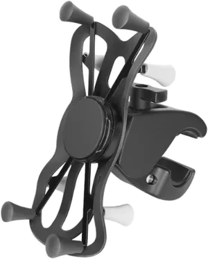 Strg Phone Mount with Clamp, Handlebar Phone Holder for Rails 1.0" to 2.0" in Diameter, Phone Mount for Bike Motorcycle ATV/UTV and More Rails (Clamp Pitch Diameter: 1.0" to 2.0")