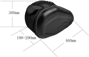 Suitable for Yam&aha Universal Motorcycle Saddle Bag Waterproof Large Capacity 36L-58L Travel Bag Suitcase Saddle Bag Raincoat Plastic(Black2)