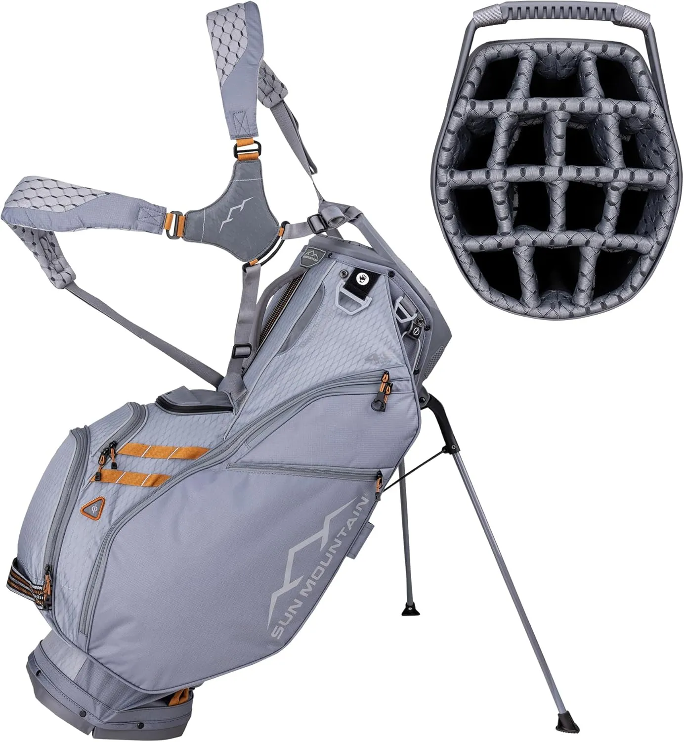Sun Mountain 2025 4.5LS 14-Way VLO Bag - Prime Organization with Our 14 Way Golf Stand Bag - Lightweight Golf Club Bag with Full-Length Pockets and Adjustable Straps for Enhanced Carry