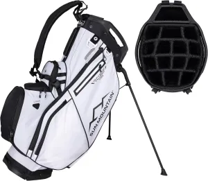 Sun Mountain 2025 C-130 Hybrid Golf Bag with 15 Full-Length Dividers and 9 Pockets for Ultimate Convenience - Lightweight Mens Golf Bag with a Cart-Friendly Base for Golf Carts