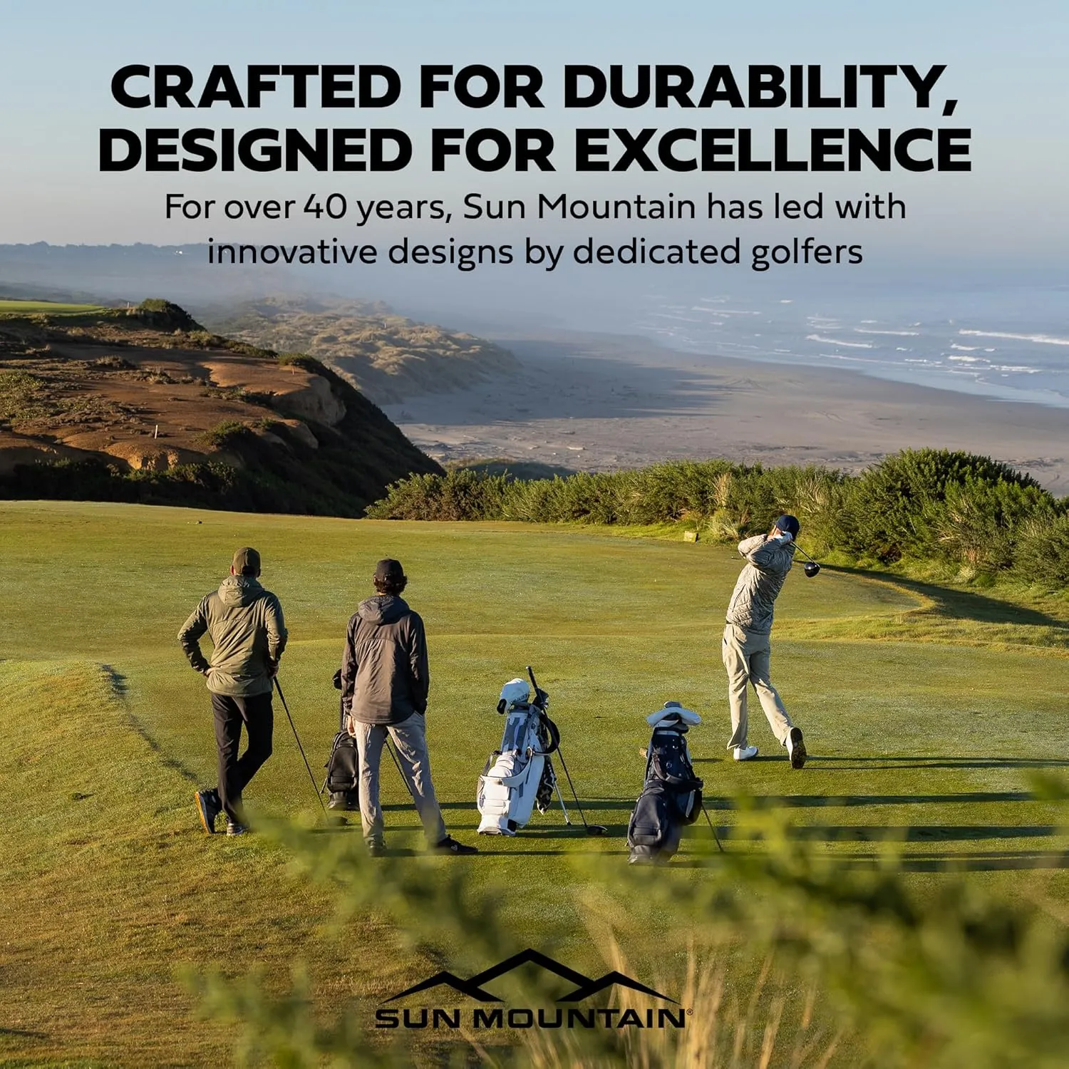 Sun Mountain 2025 Eclipse 3.5 14 Way Golf Stand Bag - Durable Golf Bag with Eleven Pockets for Ample Storage - Features an Ergonomic X-Fit Dual Strap System and a Matching Rain Hood