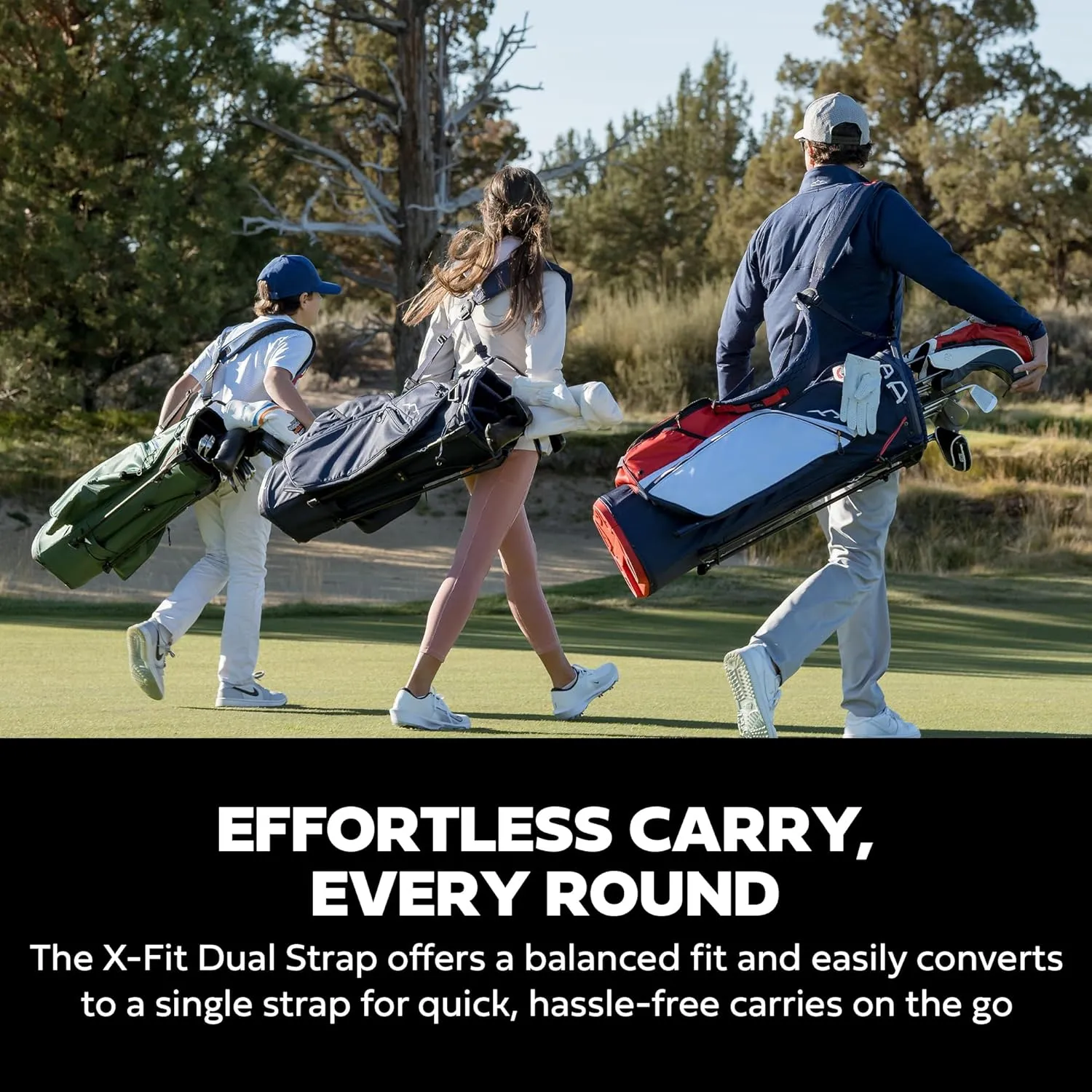 Sun Mountain 2025 Eclipse 3.5 14 Way Golf Stand Bag - Durable Golf Bag with Eleven Pockets for Ample Storage - Features an Ergonomic X-Fit Dual Strap System and a Matching Rain Hood
