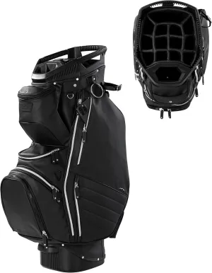 Sun Mountain 2025 Matchplay 14 Way Cart Bag - Durable Golf Cart Bag with a Fourteen-Way Top and Eleven Pockets for Spacious Storage - Matching Rain Hood Included