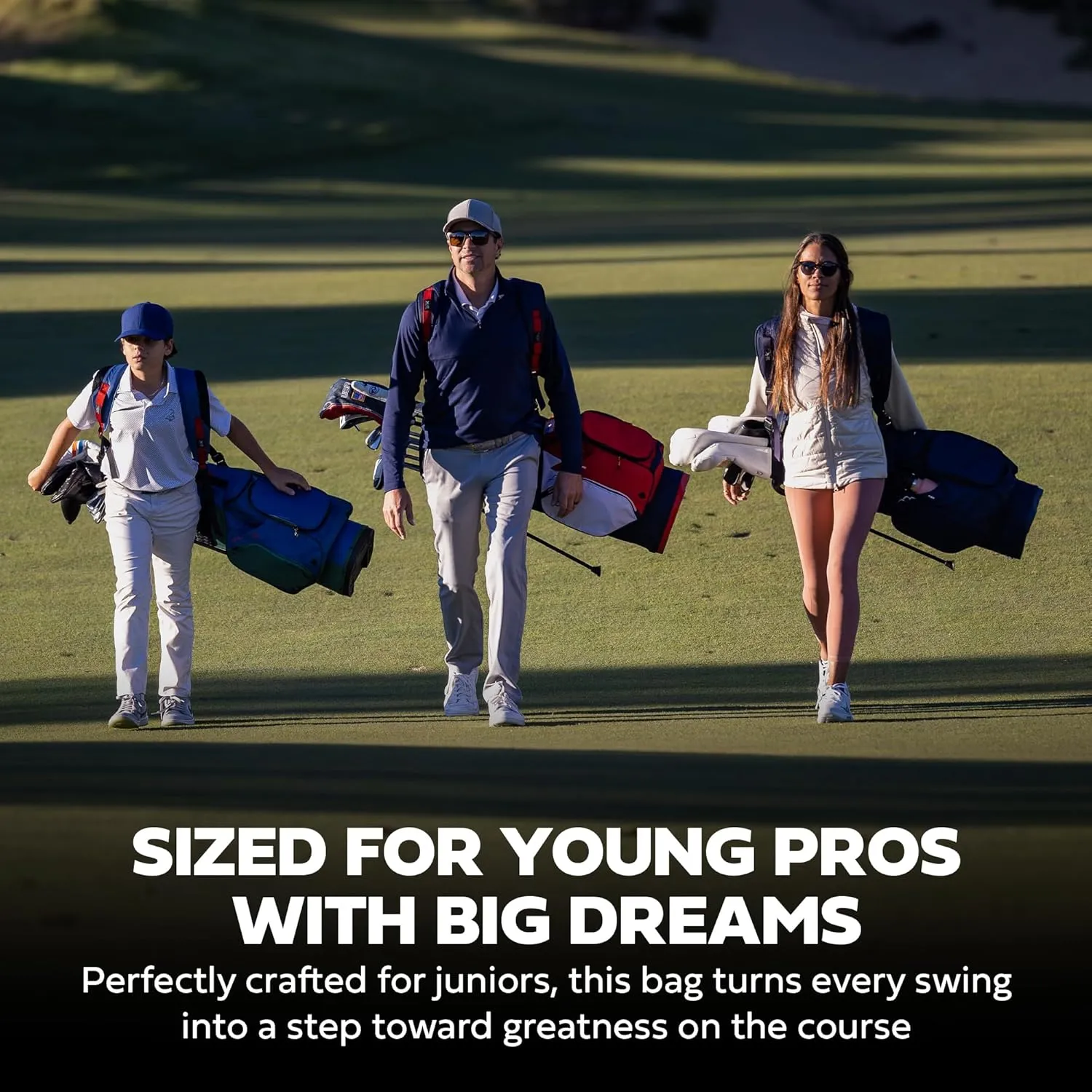 Sun Mountain 2025 Phenom Stand Bag - Durable Golf Bag with Six Pockets for Ample Storage - Features an Ergonomic EZ-Fit Dual Strap System and a Matching Rain Hood