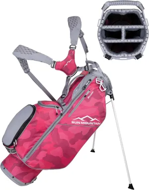 Sun Mountain 2025 Phenom Stand Bag - Durable Golf Bag with Six Pockets for Ample Storage - Features an Ergonomic EZ-Fit Dual Strap System and a Matching Rain Hood