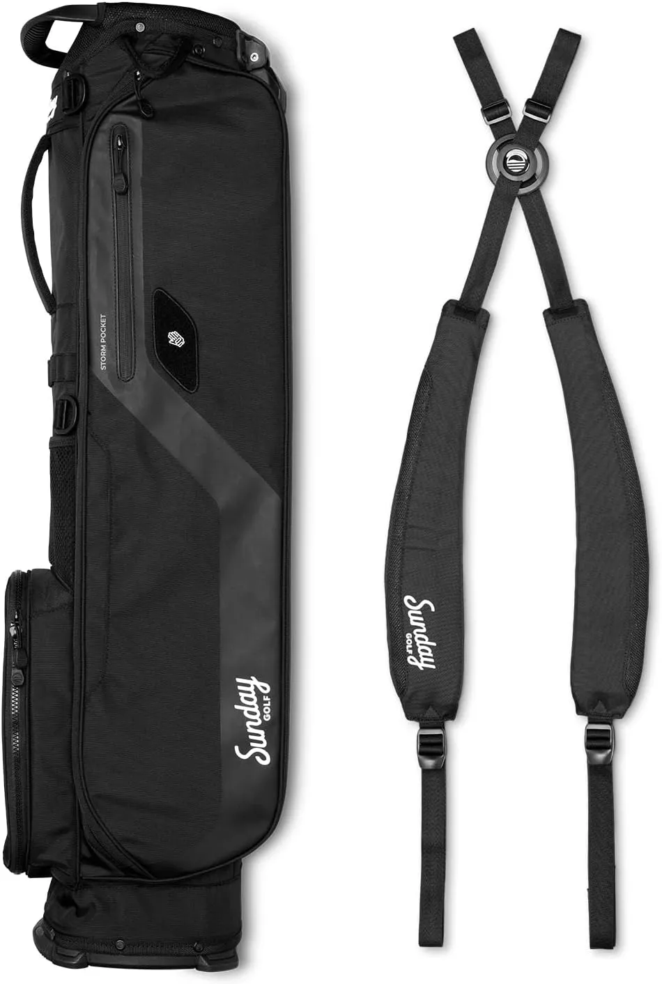 Sunday Golf El Camino Bag - Lightweight Sunday Golf Bag with Strap and Stand – Easy to Carry – Golf Stand Bag for The Driving Range, Par 3 and Standard Courses, 3.9 pounds