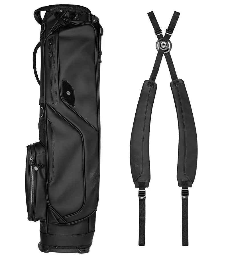 Sunday Golf El Camino S-Class Stand Golf Bag - Black Vegan Leather