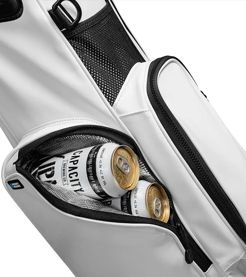 Sunday Golf El Camino S-Class Stand Golf Bag - White Vegan Leather