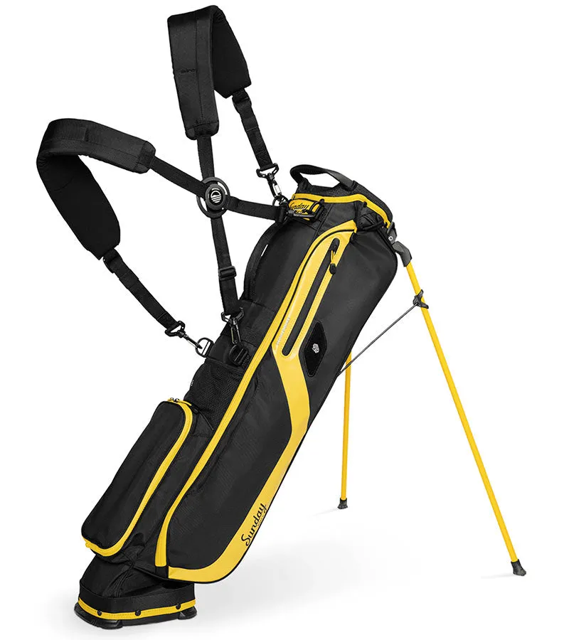 Sunday Golf El Camino Stand Golf Bag - Black & Yellow
