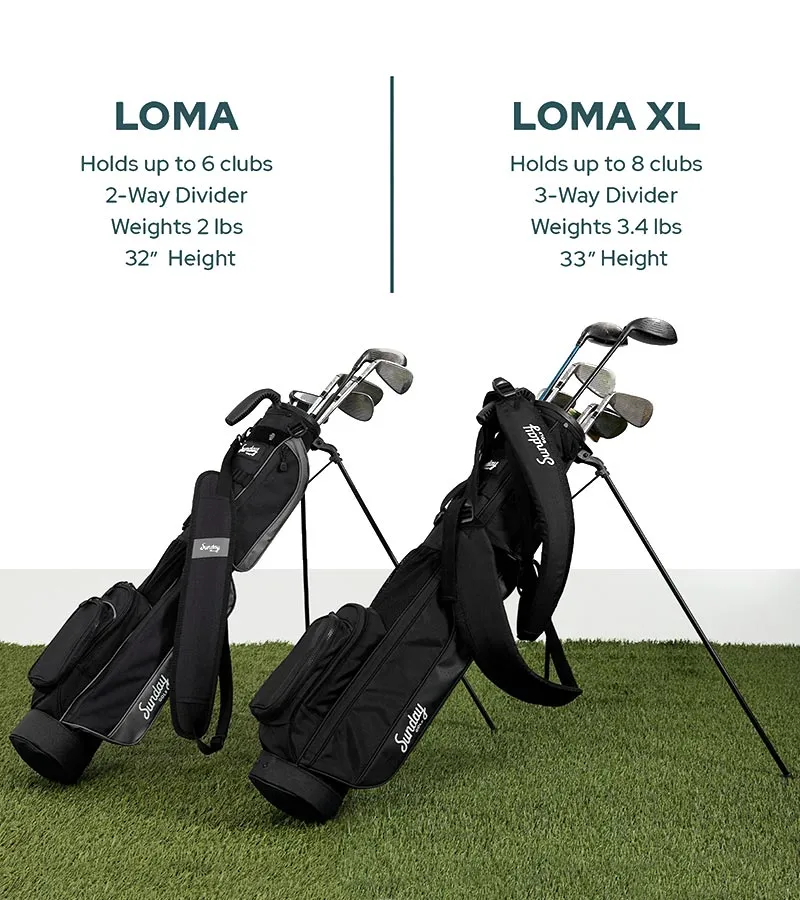 Sunday Golf Loma XL Carry Golf Bag  - Toasted Almond