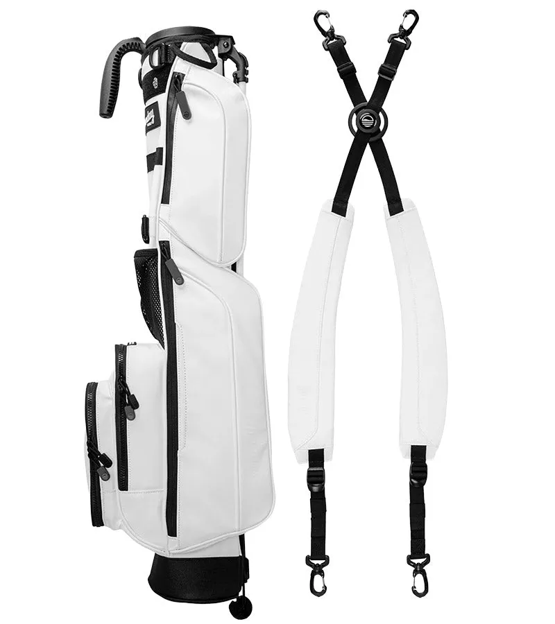Sunday Golf Loma XL S-Class Golf Bag - White Vegan Leather