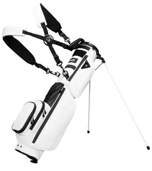 Sunday Golf Loma XL S-Class Golf Bag - White Vegan Leather