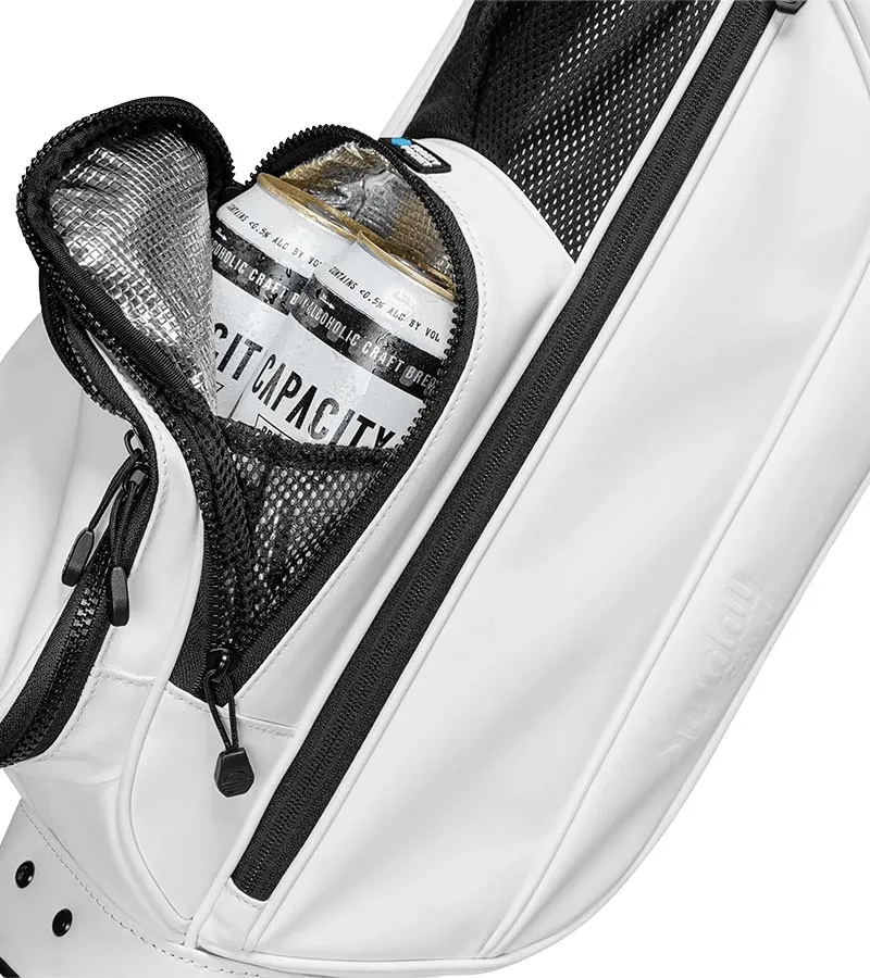Sunday Golf Loma XL S-Class Golf Bag - White Vegan Leather