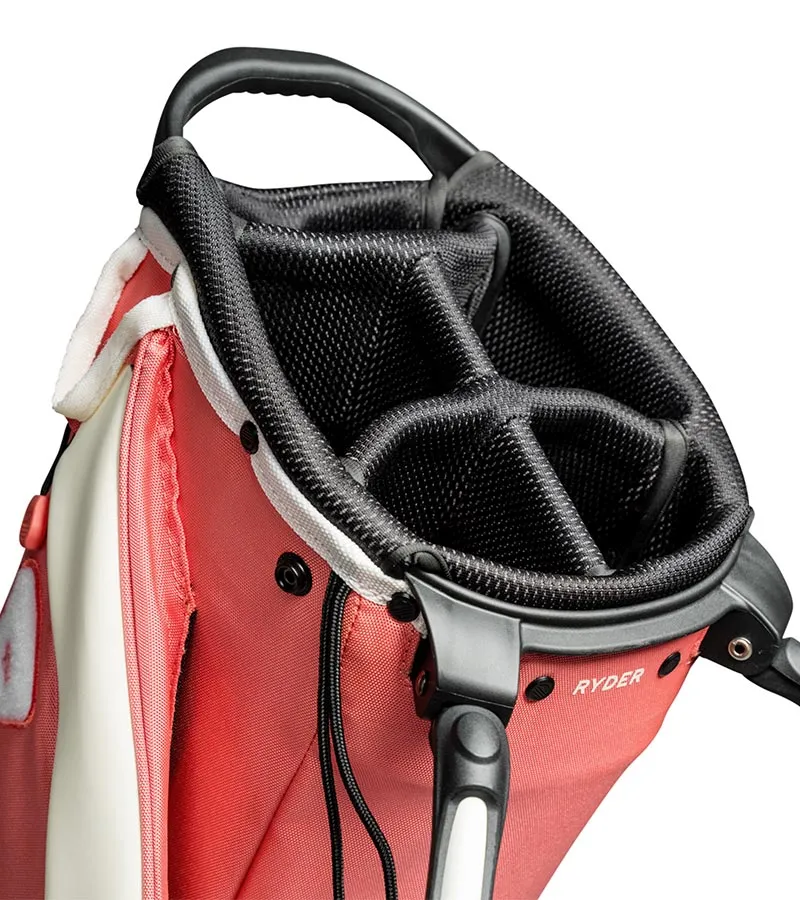 Sunday Golf Ryder Full Size Stand Golf Bag - Coral