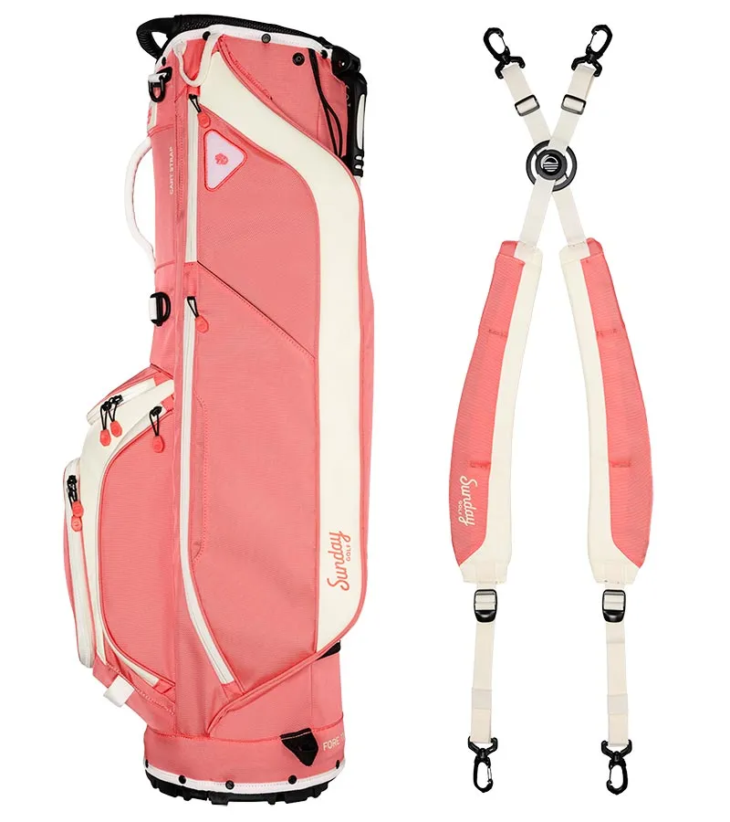 Sunday Golf Ryder Full Size Stand Golf Bag - Coral