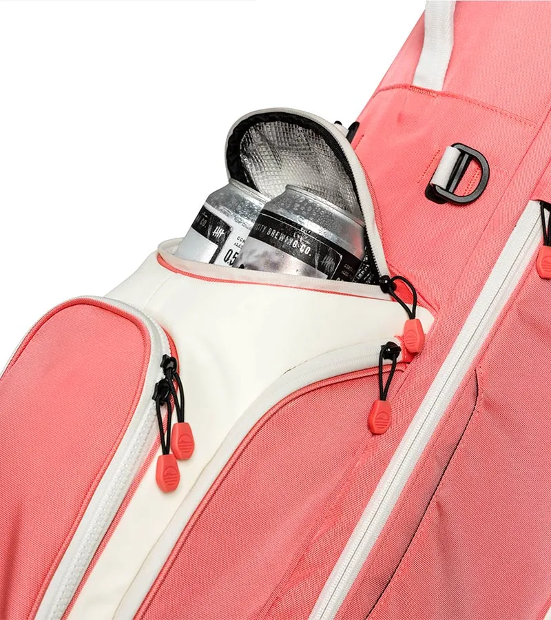 Sunday Golf Ryder Full Size Stand Golf Bag - Coral