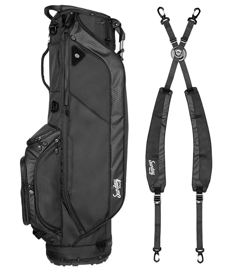Sunday Golf Ryder Full Size Stand Golf Bag - Matte Black