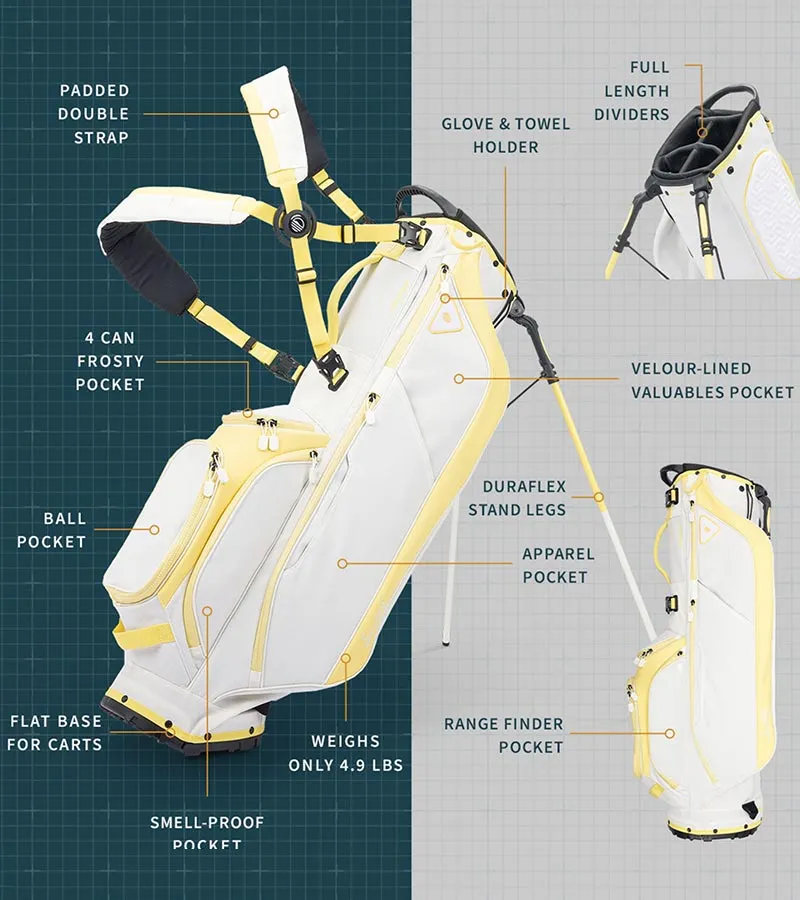Sunday Golf Ryder Full Size Stand Golf Bag - Mindy Lemon