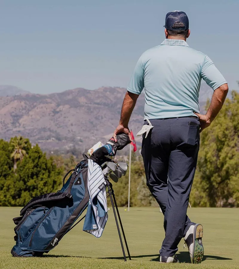 Sunday Golf Ryder Full Size Stand Golf Bag - Navy Blue
