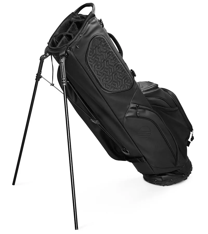 Sunday Golf Ryder S-Class Full Size Stand Golf Bag - Black Vegan Leather