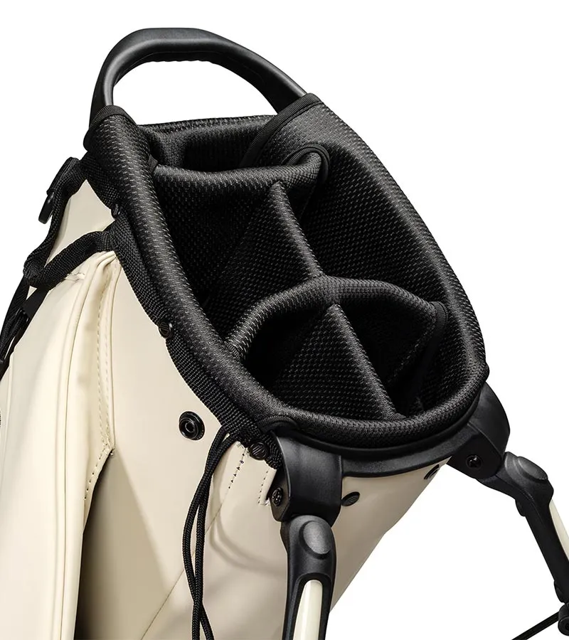 Sunday Golf Ryder S-Class Full Size Stand Golf Bag - Cream Vegan Leather