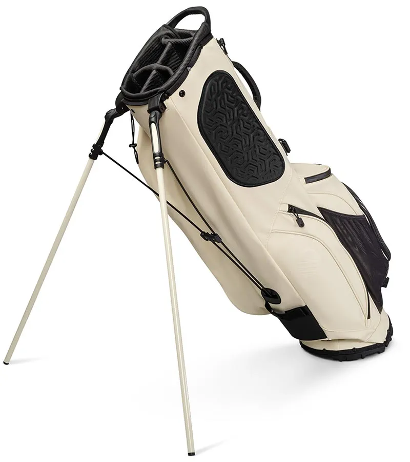 Sunday Golf Ryder S-Class Full Size Stand Golf Bag - Cream Vegan Leather
