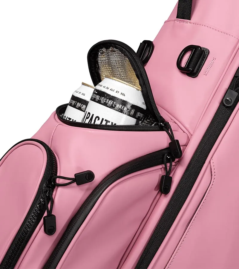 Sunday Golf Ryder S-Class Full Size Stand Golf Bag - Dusty Pink Vegan Leather