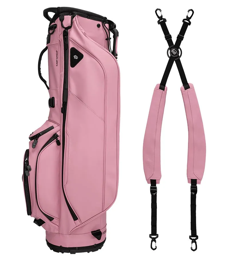 Sunday Golf Ryder S-Class Full Size Stand Golf Bag - Dusty Pink Vegan Leather