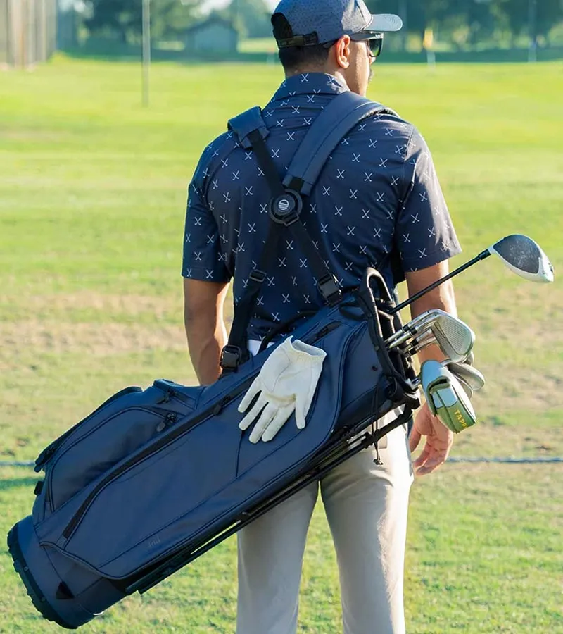 Sunday Golf Ryder S-Class Stand Golf Bag - Navy Vegan Leather