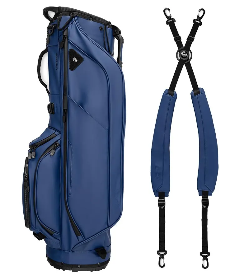 Sunday Golf Ryder S-Class Stand Golf Bag - Navy Vegan Leather