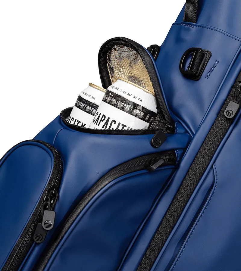 Sunday Golf Ryder S-Class Stand Golf Bag - Navy Vegan Leather