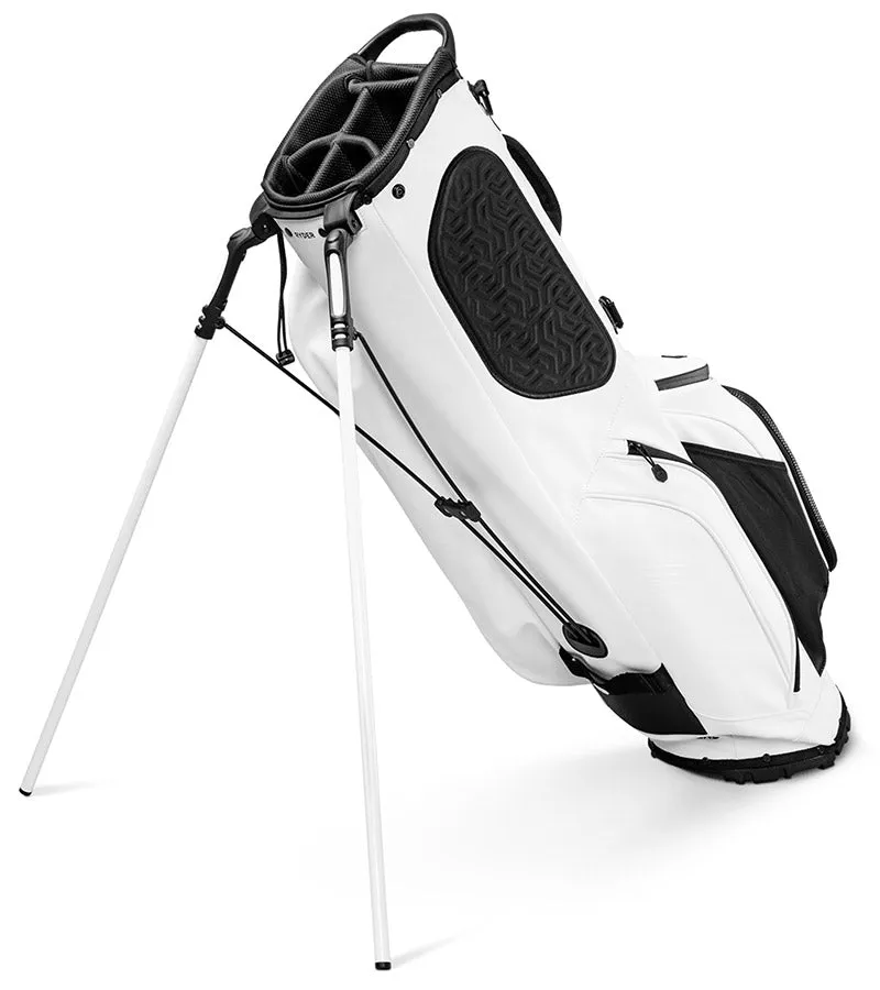 Sunday Golf Ryder S-Class Stand Golf Bag - White Vegan Leather
