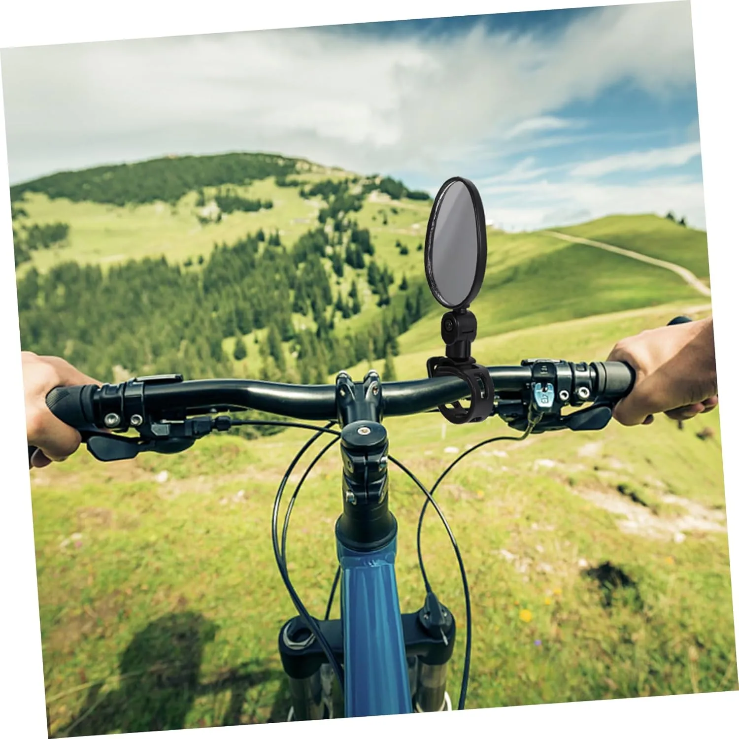 SUPVOX 6pcs Bike Rearview Mirror Handlebar Safety Mirror Cycling Accessory for and Folding Scratch-resistant Polished