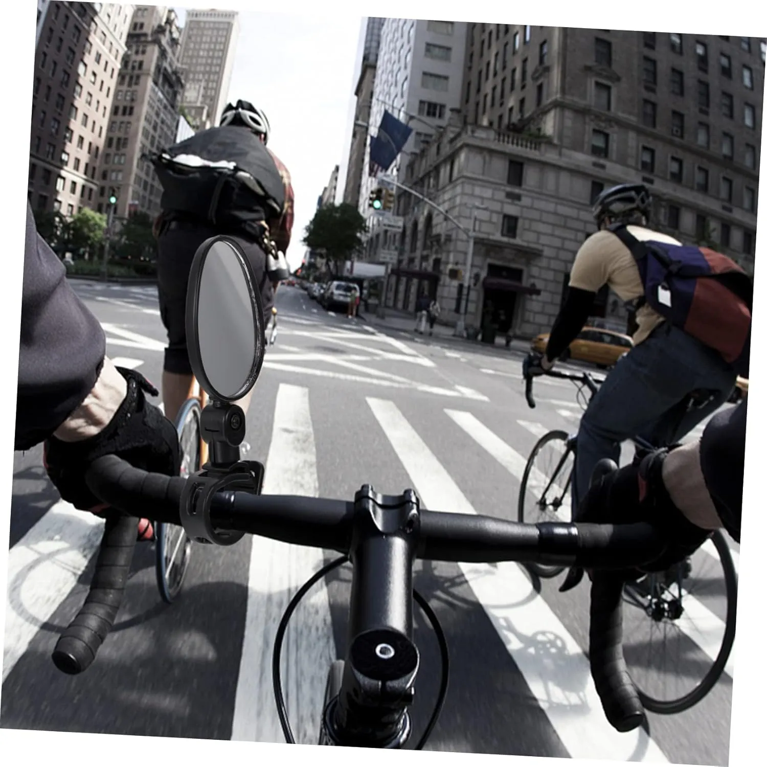 SUPVOX 6pcs Bike Rearview Mirror Handlebar Safety Mirror Cycling Accessory for and Folding Scratch-resistant Polished