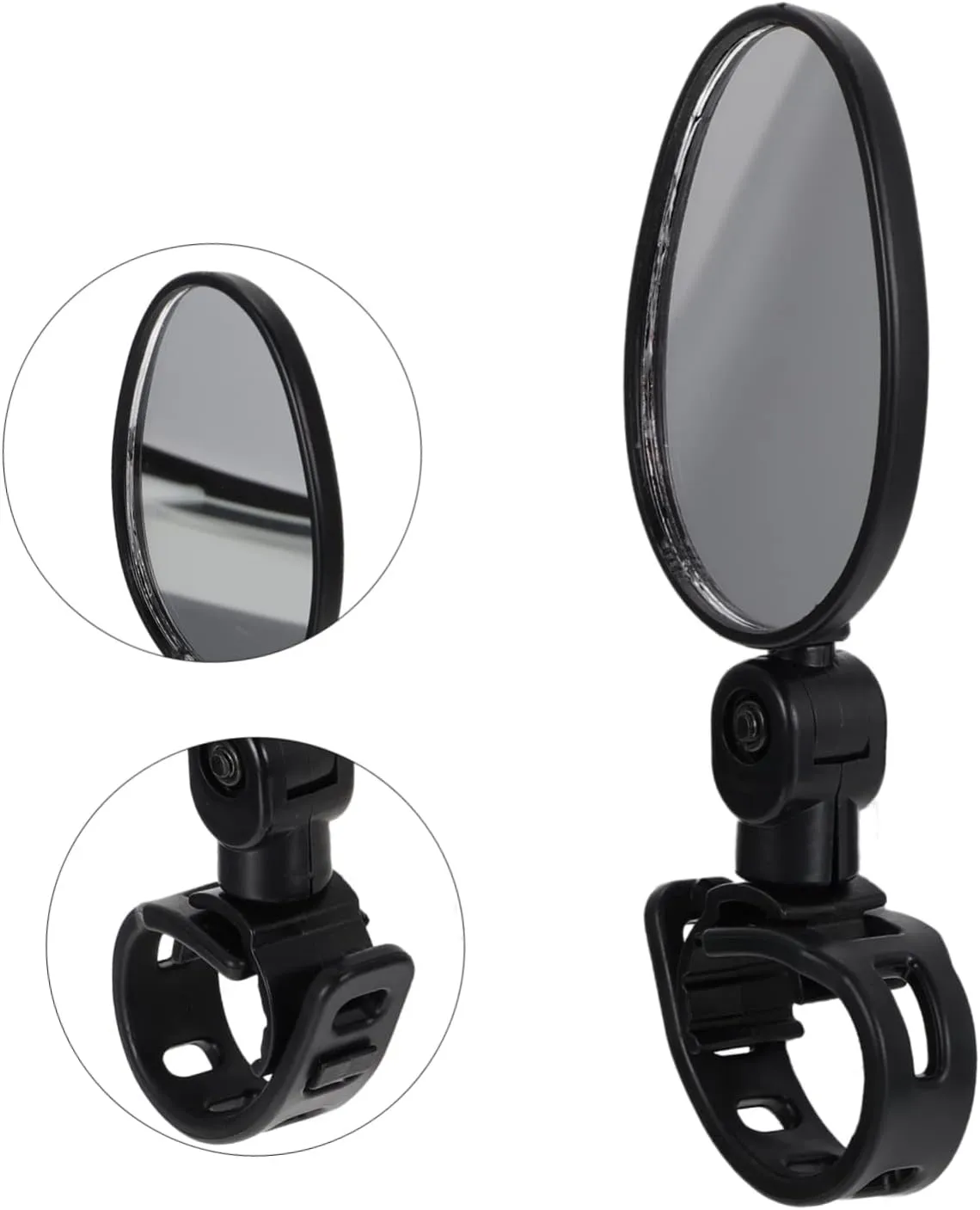 SUPVOX 6pcs Bike Rearview Mirror Handlebar Safety Mirror Cycling Accessory for and Folding Scratch-resistant Polished