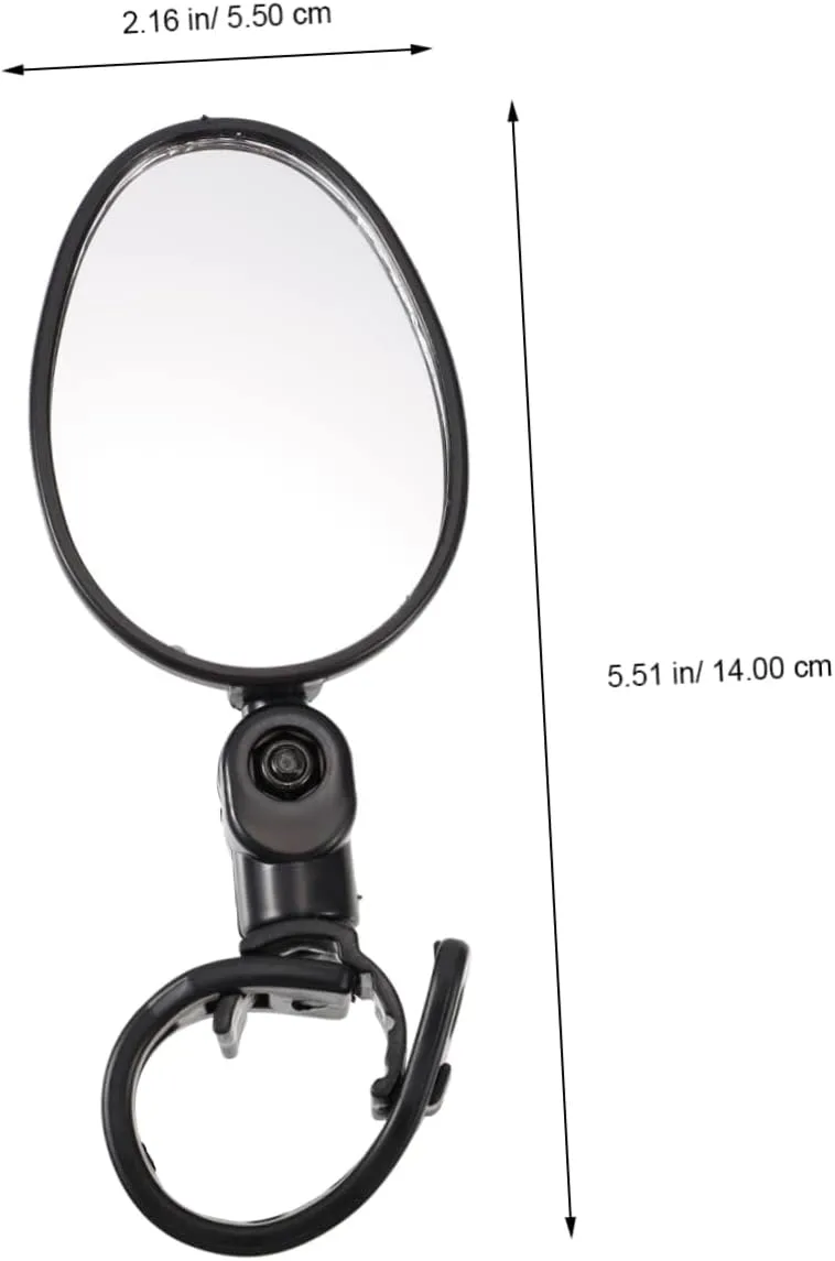 SUPVOX 6pcs Bike Rearview Mirror Handlebar Safety Mirror Cycling Accessory for and Folding Scratch-resistant Polished