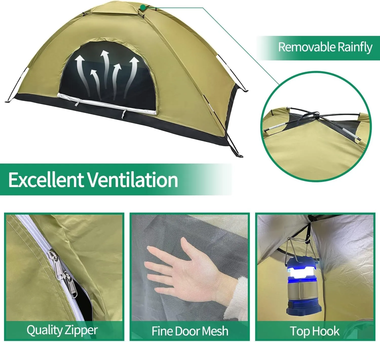 Sutekus Tent Camouflage Patterns Camping Tent Backpacking Tent for Camping Hiking 【Outdoor Equipment】