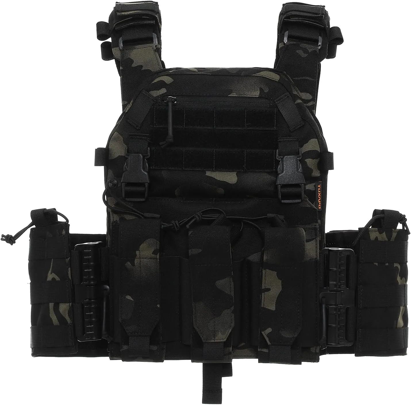 Tactical Molle Vest for Men Adjustable for Adult Airsoft Vest Military Training Hunting and Gaming