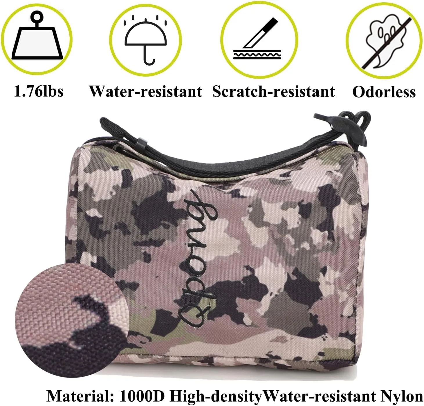 Tactical Shooting Rest Bag Rear Squeeze Bag Long Range Rifle Rest, Shooting Sand Bags for Rifles Outdoor, Range, Shooting, Hunting