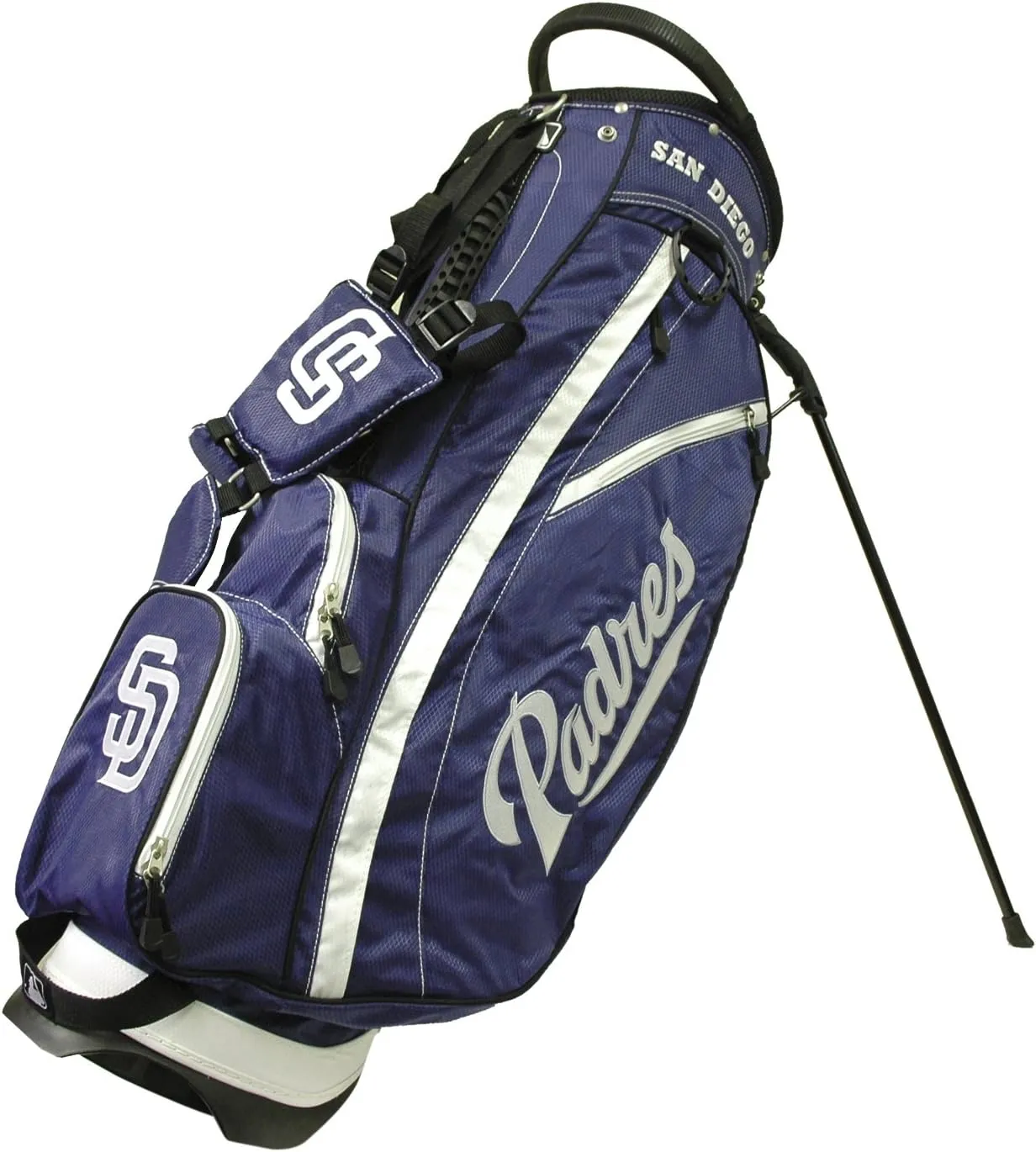 Team Golf MLB Fairway Golf Stand Bag, Lightweight, 14-Way Top, Spring Action Stand, Insulated Cooler Pocket, Padded Strap, Umbrella Holder & Removable Rain Hood
