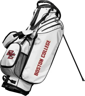 Team Golf NCAA Boston COL Birdie Stand Golf Bag, Lightweight, 14-Way Club Divider, Spring Action Stand, Insulated Cooler Pocket, Velcro Glove and Umbrella Holder & Padded Handles